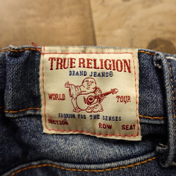 True Religion Geno Relaxed Slim Jeans Toddler Boys 2T Blue Denim Adjustable - Picture 8 of 10